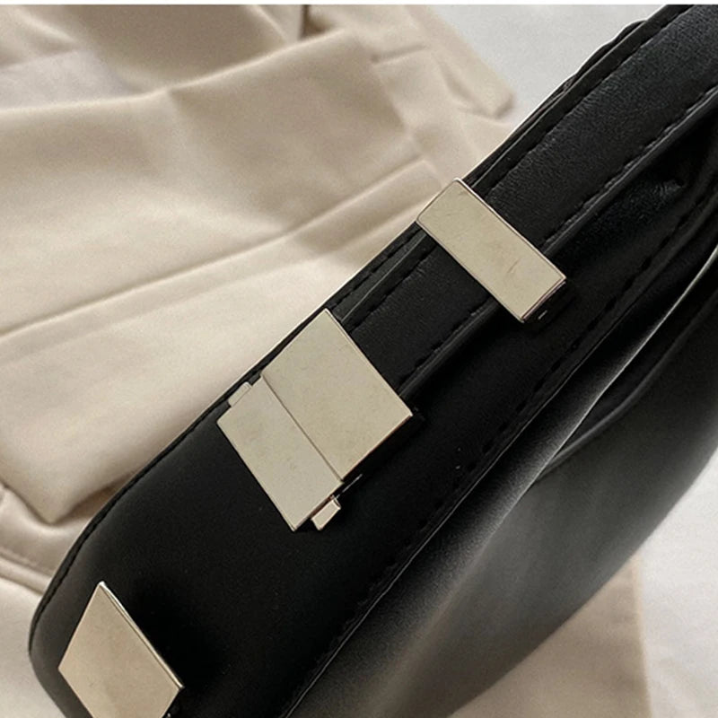Underarm Tote Bags for Women Luxury Half Moon Hobo Bag Lady Brand Shoulder Bags PU Leather Armpit Clutch Handbag and Purse