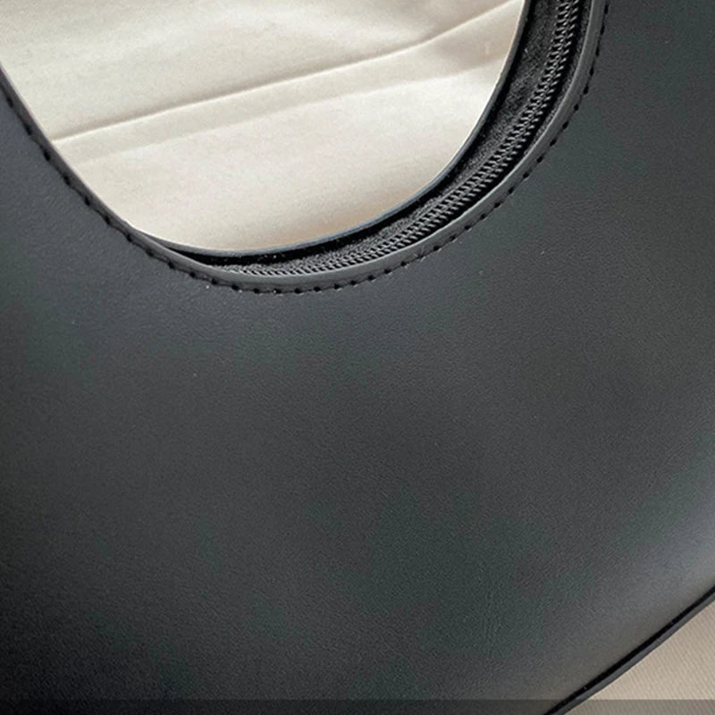 Underarm Tote Bags for Women Luxury Half Moon Hobo Bag Lady Brand Shoulder Bags PU Leather Armpit Clutch Handbag and Purse