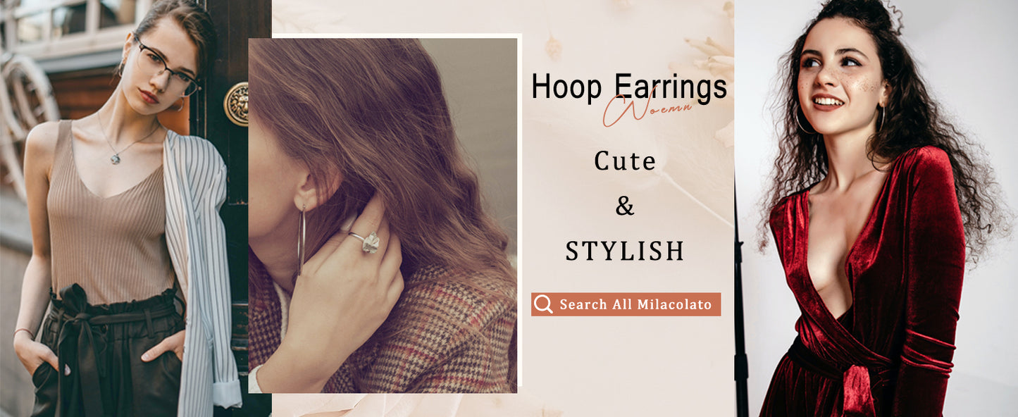 Fansilver S925 Sterling Silver Hoop Earrings 14K Gold Plated Hoop Earrings Hypoallergenic Lightweight Earrings for Women Girls