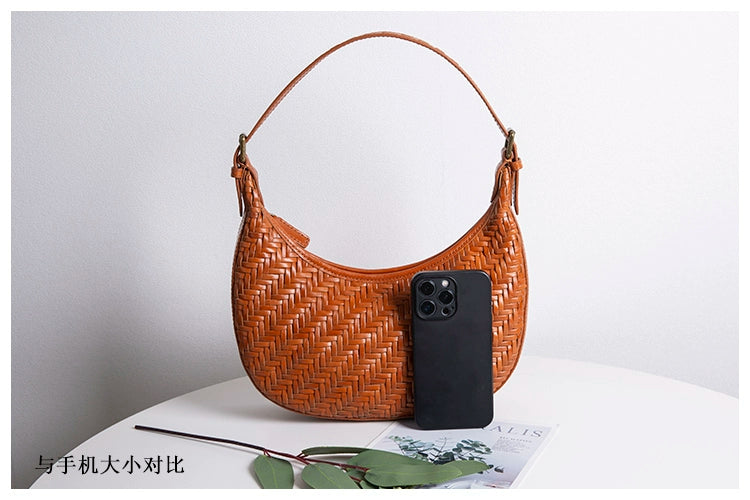 Fuer French Minority Handmade Genuine Leather Minimalist Underarm Bag