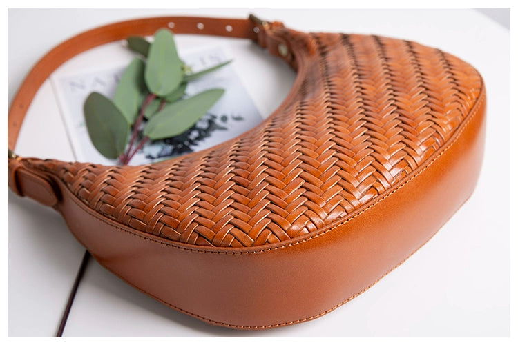 Fuer French Minority Handmade Genuine Leather Minimalist Underarm Bag