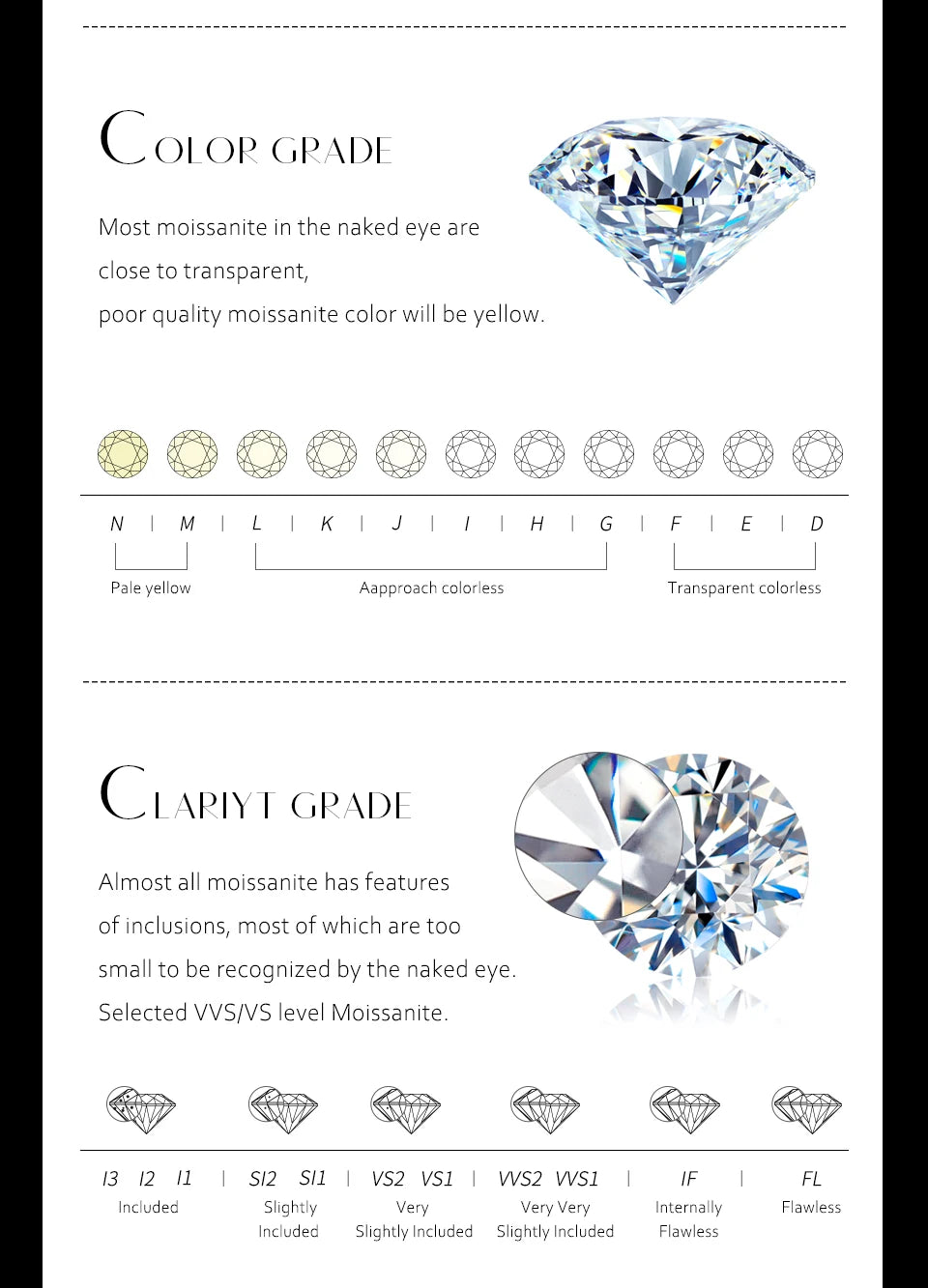 Snowflake Stud Earrings 925 Sterling Silver Jewelry 6.5mm 1.0 Carat Diamond Moissanite Earrings For Women Wedding Gift