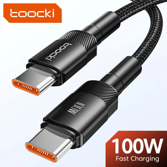 Toocki 100W Type C to USB C Cable PD 3.0 Quick Charge 4.0 Fast