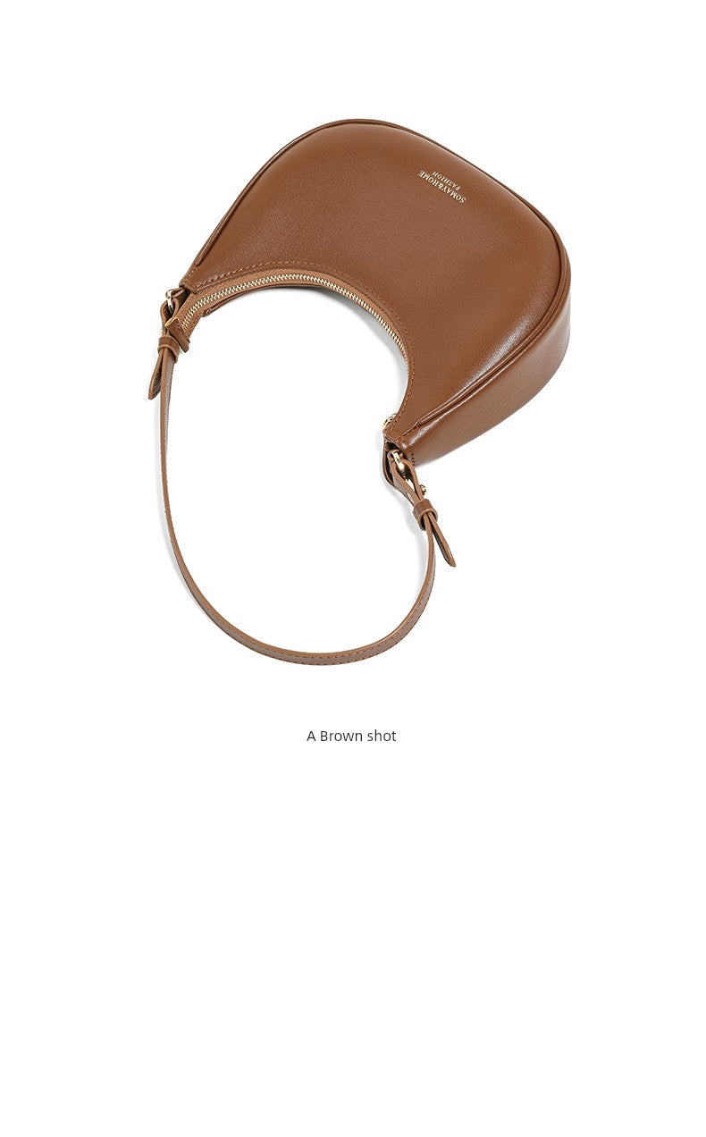 Women's Bag Fall and Winter Special-Interest Design Half-Month Crossbody Bag