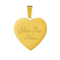 Heart shaped pendent with bracelet